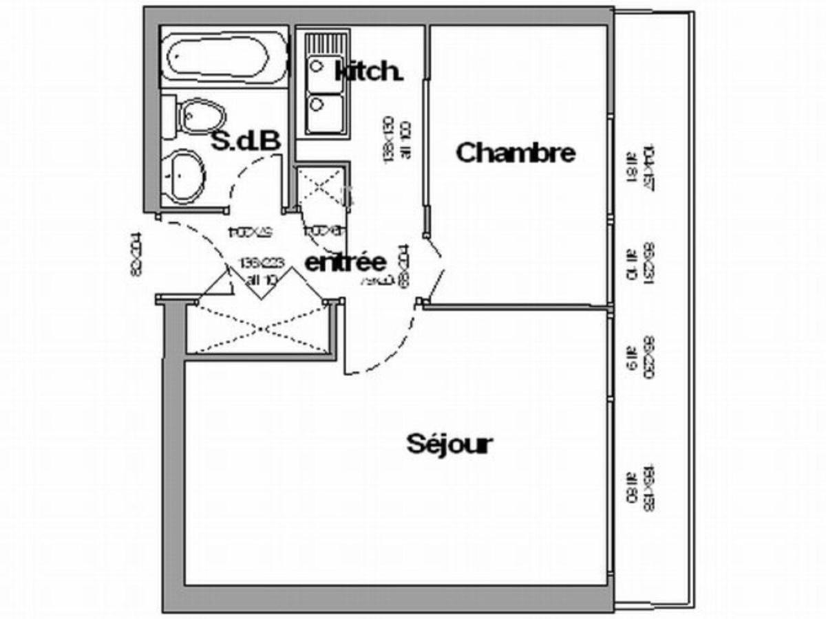 Appartement 2 Pieces Pour 4 Au Pied Des Pistes - Fr-1-340-14 Chamrousse Exterior foto
